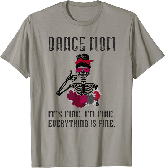 Funny Dance Mom Dancing Mother of A Dancer Mama Small T-Shirt - T-Shirt | Sand