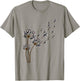 Boston Terrier Flower Fly Dandelion Funny Dog Lover Dog Dad T-Shirt - T-Shirt | Sand