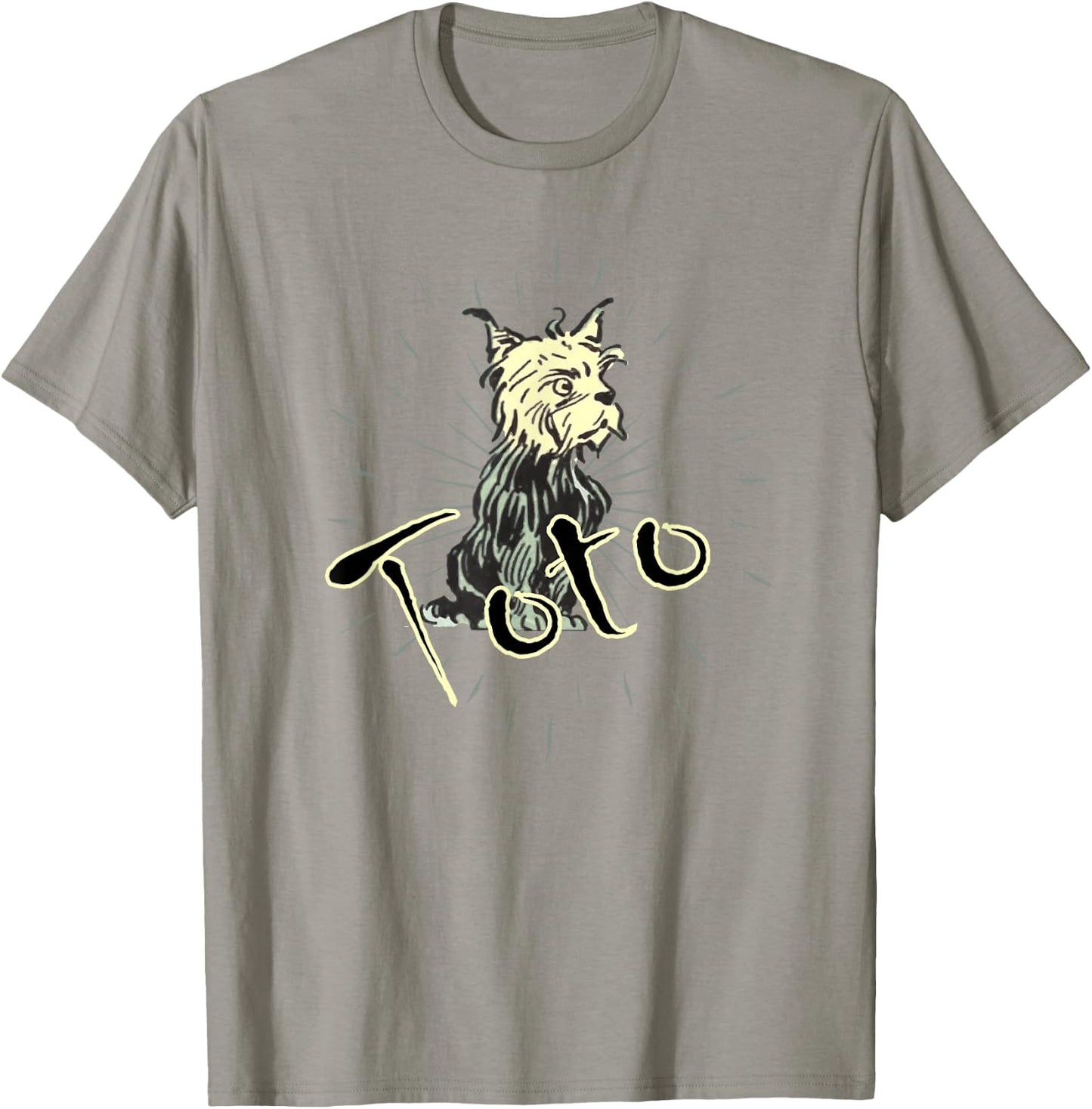 Toto Wizard of Oz, Cute Smart Famous Cairn Terrier Dog Art T-Shirt - T-Shirt | Sand