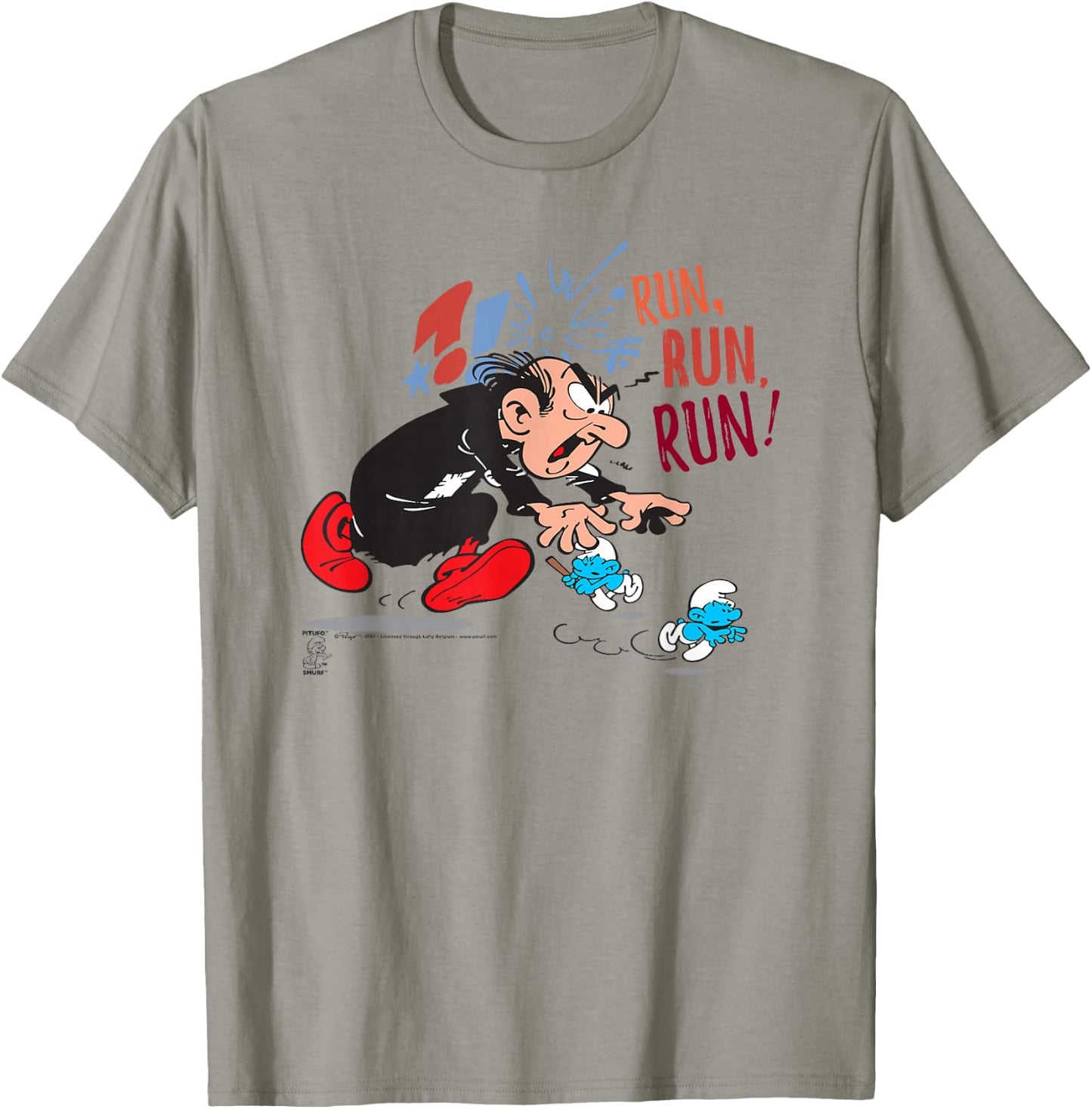 The Smurfs Gargamel Run, Run, Run! T-Shirt - T-Shirt | Sand