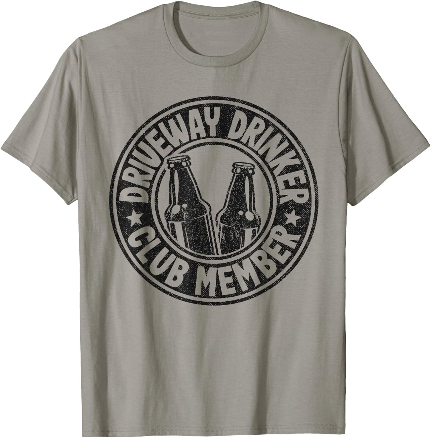 Beer Drinking Party Driveway Drinker Club Member T-Shirt - T-Shirt | Sand