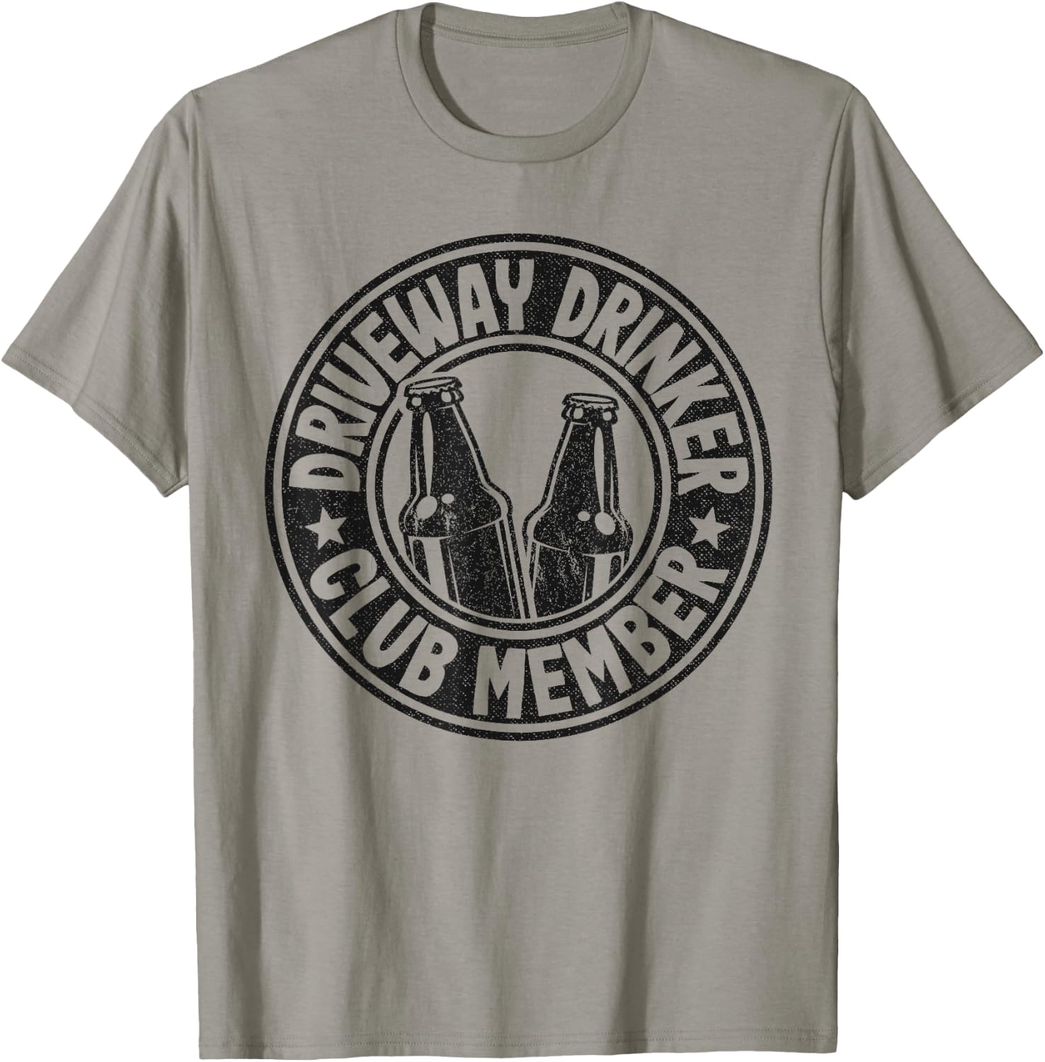 Beer Drinking Party Driveway Drinker Club Member T-Shirt - T-Shirt | Sand
