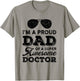 Proud Dad Super Awesome Doctor Physician Father's Day Dad T-Shirt - T-Shirt | Sand