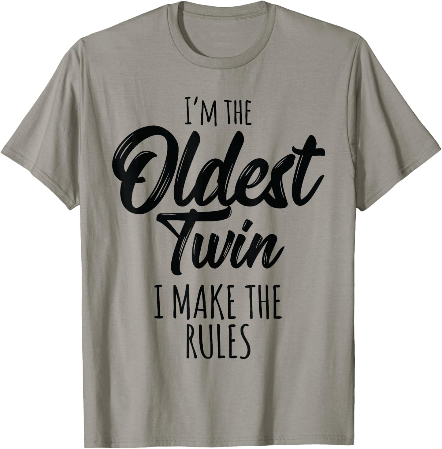Twins Shirt Matching Birthday Sibling Oldest Twin T-Shirt - T-Shirt | Sand