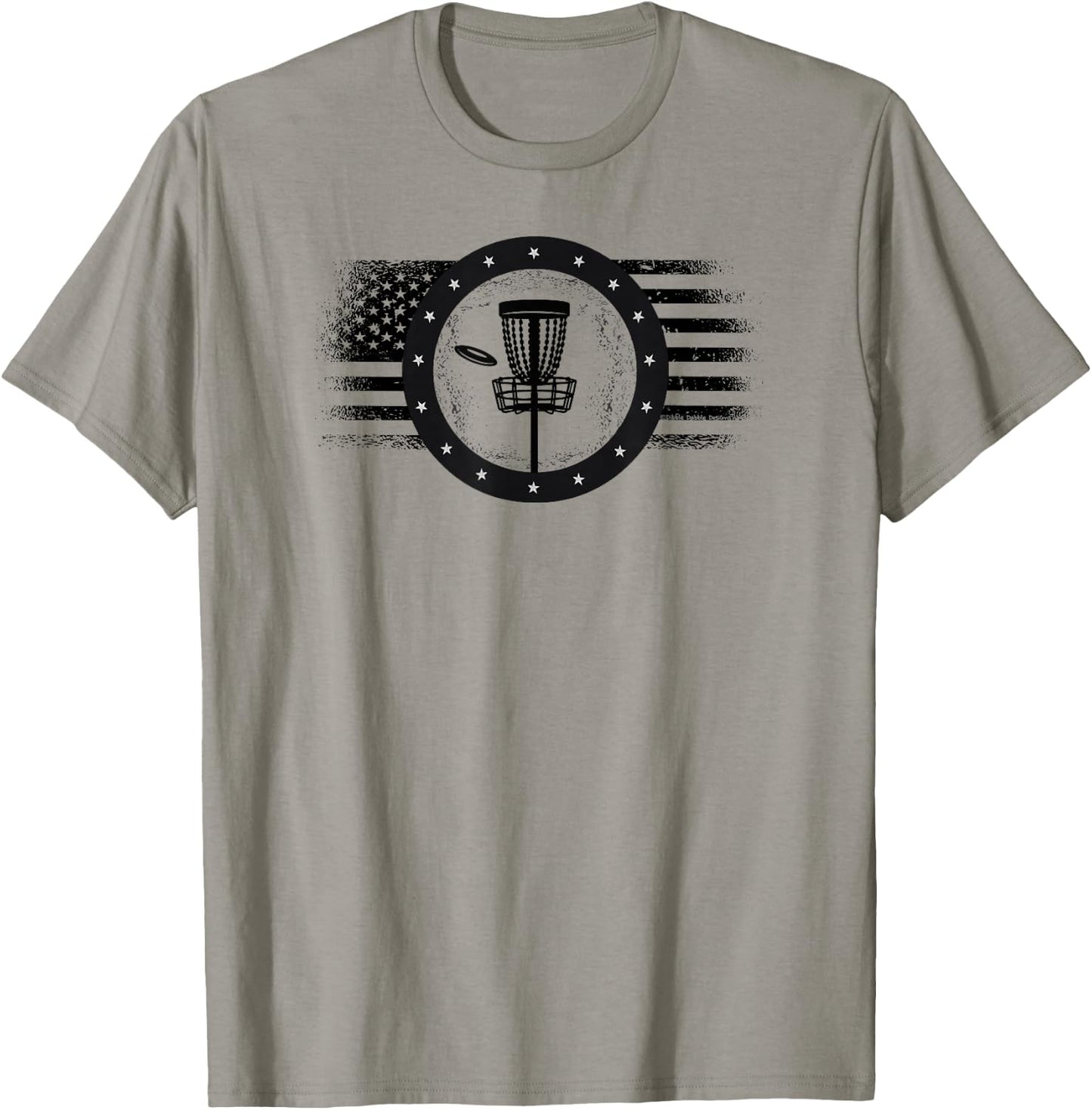 Cool Disc Golf Sport USA Grunge Flag - Disc Golf T-Shirt - T-Shirt | Sand