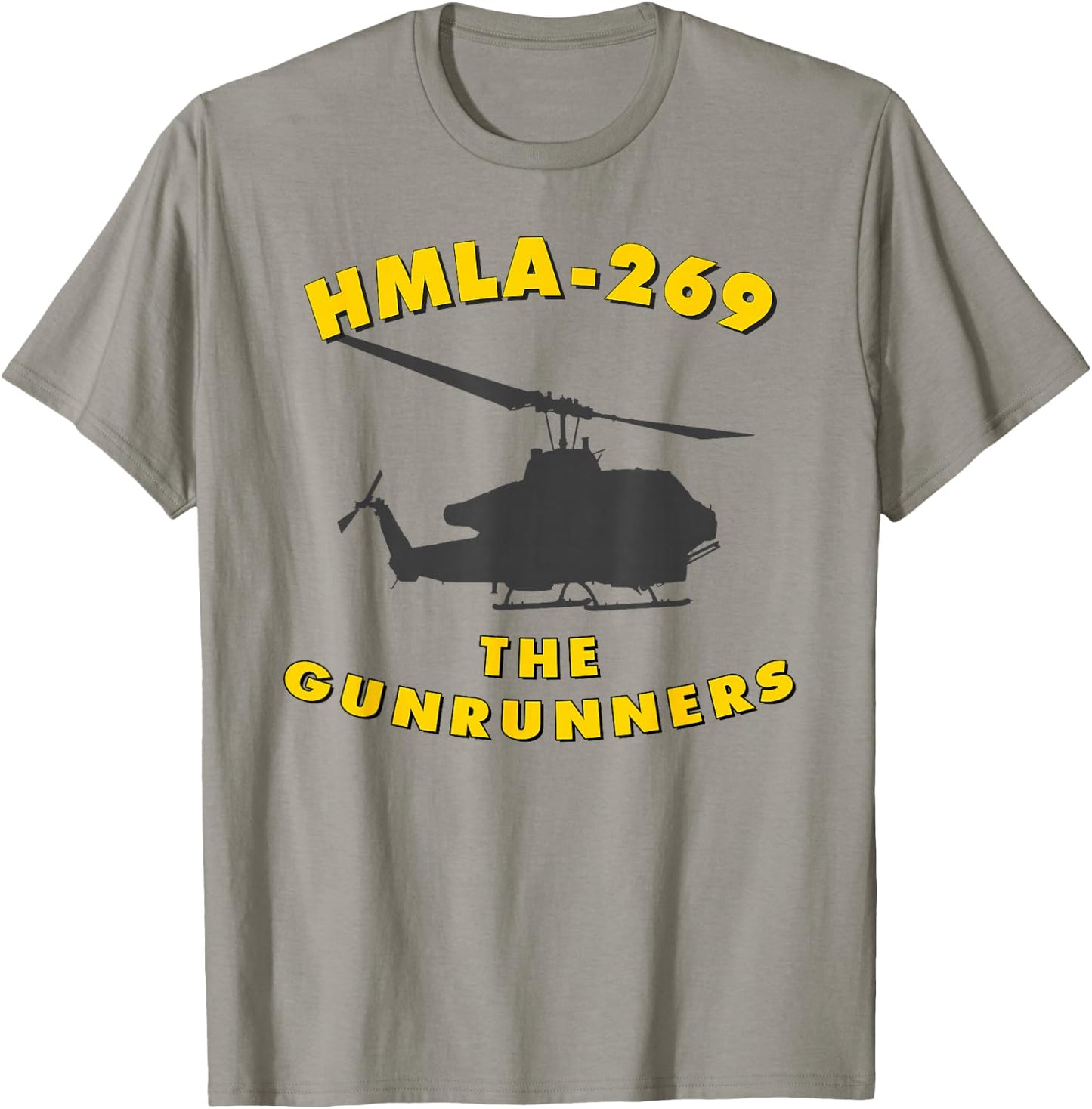 HMLA-269 Gunrunners Helicopter Attack Squadron AH-1W T-Shirt - T-Shirt | Sand