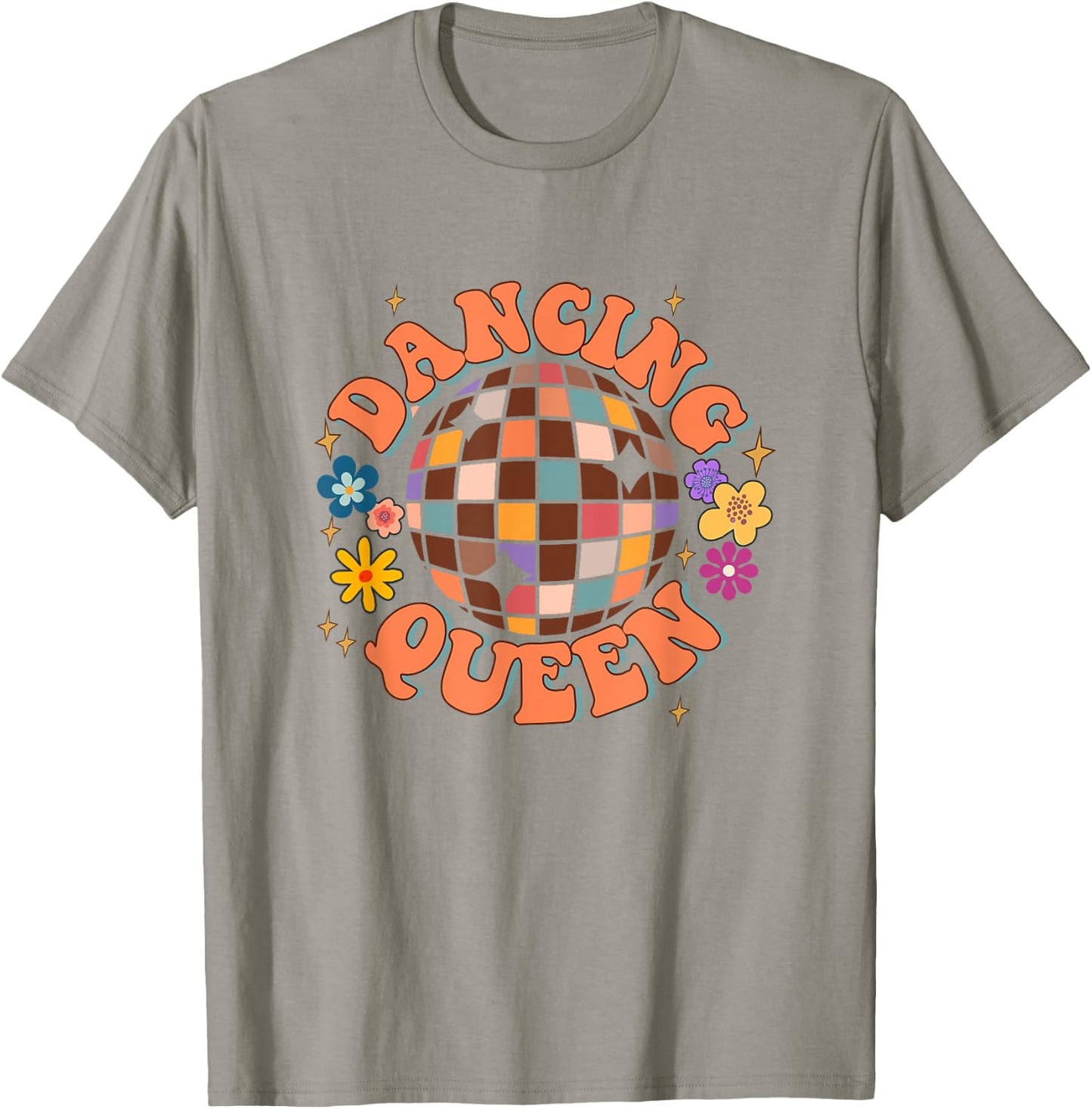 Dancing Queen Retro Bridesmaids 70’s Disco Bachelorette T-Shirt - T-Shirt | Sand