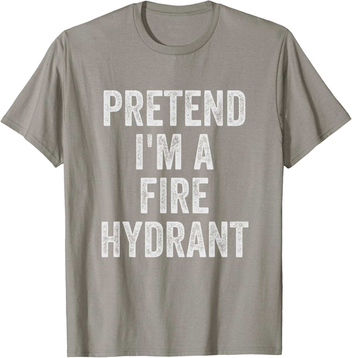 Lazy Halloween Costume Shirt Gift Pretend I'm A Fire Hydrant T-Shirt - T-Shirt | Sand