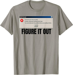 Funny ID10T Tech Support Error for techies and nerds T-Shirt - T-Shirt | Sand