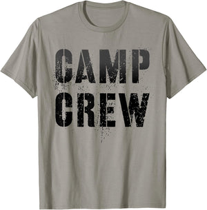 Vintage CAMP CREW Summer Staff Counselor Teacher Nurse Host T-Shirt - T-Shirt | Sand