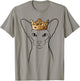 Oriental Cat Wearing Crown T-Shirt - T-Shirt | Sand