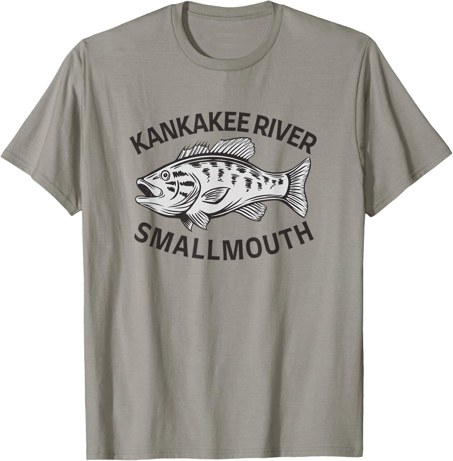 Kankakee River Bass Fishing T-Shirt - T-Shirt | Sand