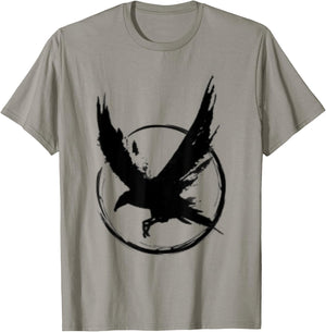 Raven , Crow Raabe Women's Men's Shirt Black T-Shirt - T-Shirt | Sand