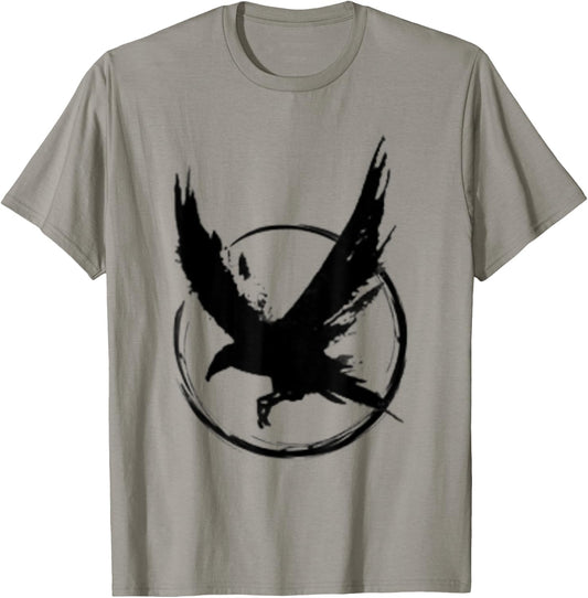 Raven , Crow Raabe Women's Men's Shirt Black T-Shirt - T-Shirt | Sand