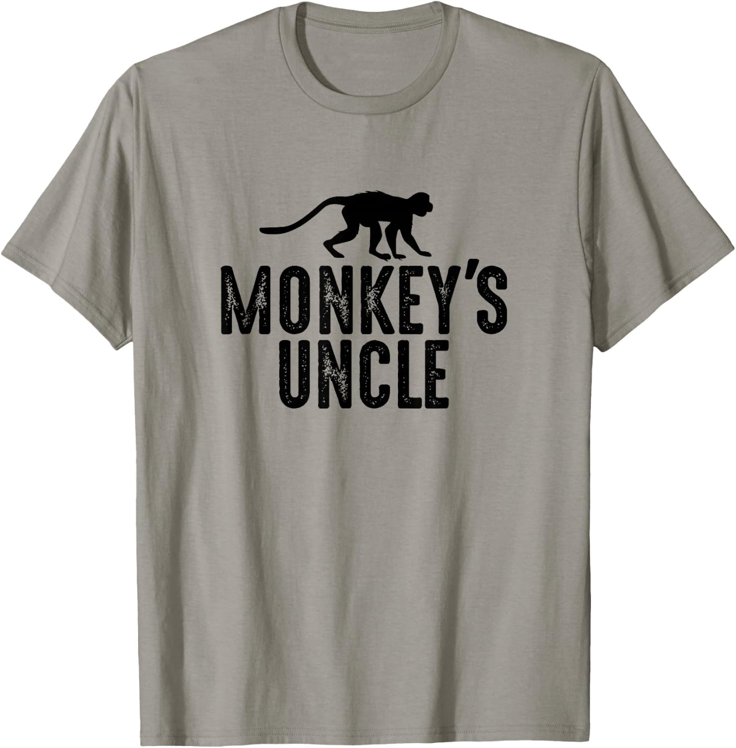 Monkey's Uncle - Funny Monkey Lover Gift Jungle Animal Lover T-Shirt - T-Shirt | Sand