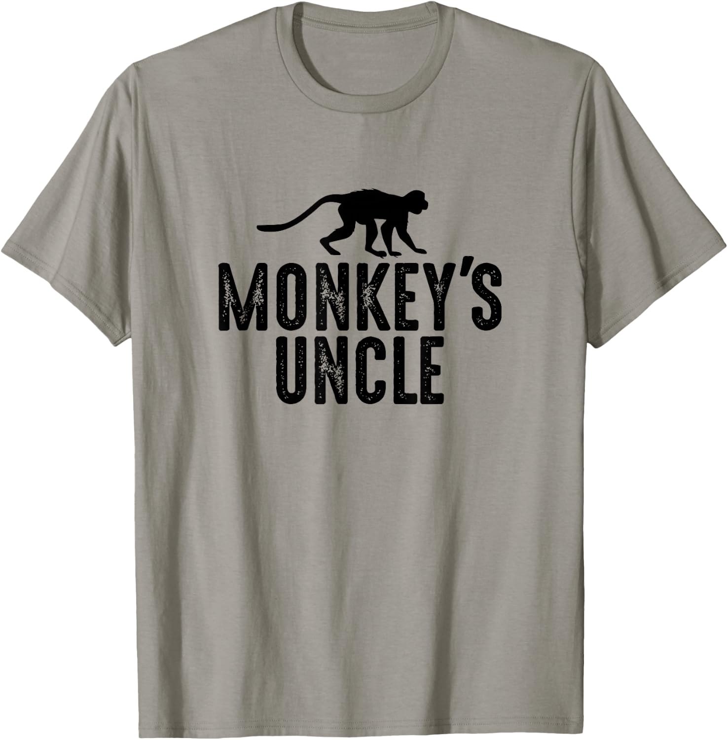 Monkey's Uncle - Funny Monkey Lover Gift Jungle Animal Lover T-Shirt - T-Shirt | Sand
