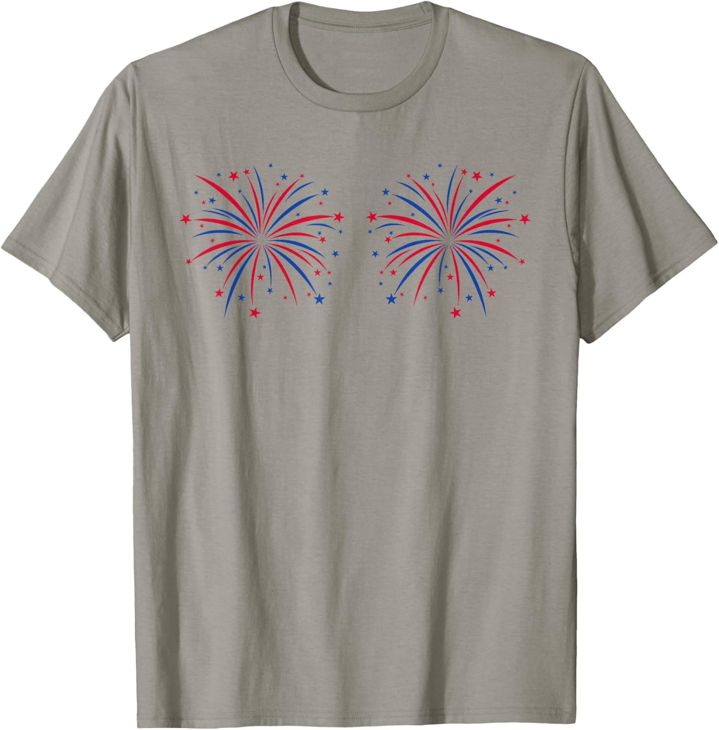 I'm Just Here for The Fireworks Matching Couples 4th of July T-Shirt - T-Shirt | Sand