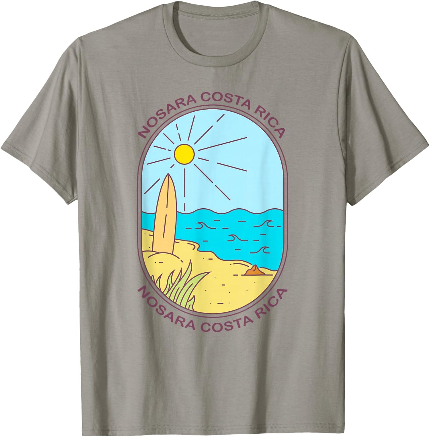 Nosara Costa Rica Beach Surfing T-Shirt - T-Shirt | Sand