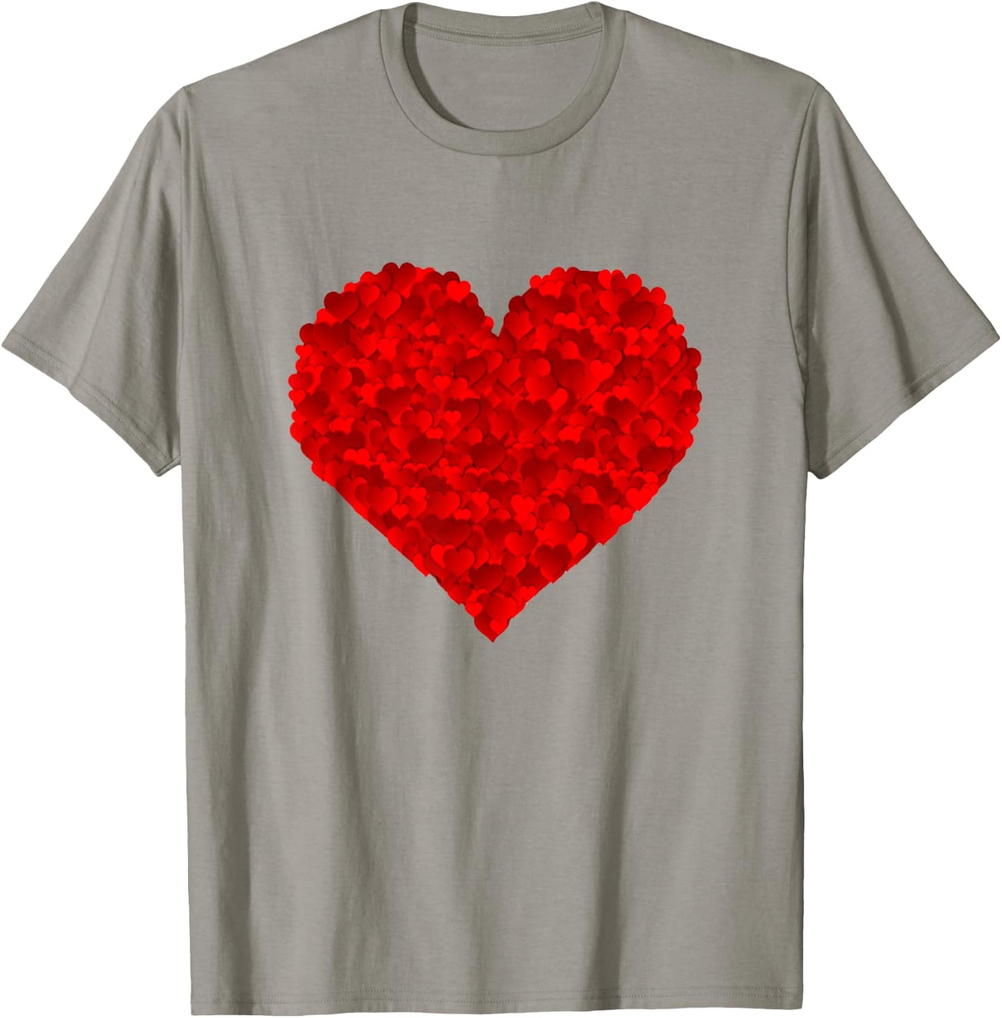 Red Heart Love Valentines for Girlfriend Women Him Her Girls T-Shirt - T-Shirt | Sand