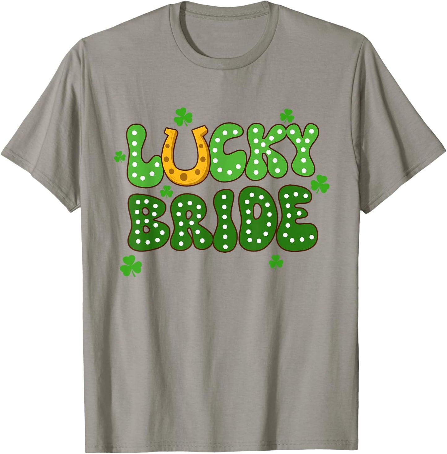 St Patricks Day Bachelorette Party Lucky Bride Bach Party T-Shirt - T-Shirt | Sand