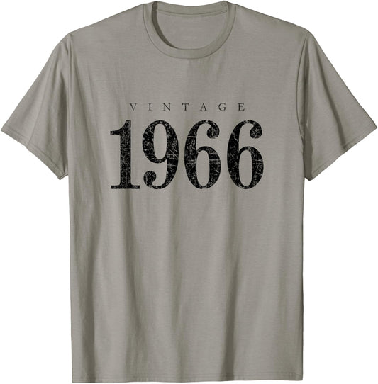 Vintage 1966 (Antique Black) 59 Birthday Gift T-Shirt - T-Shirt | Sand