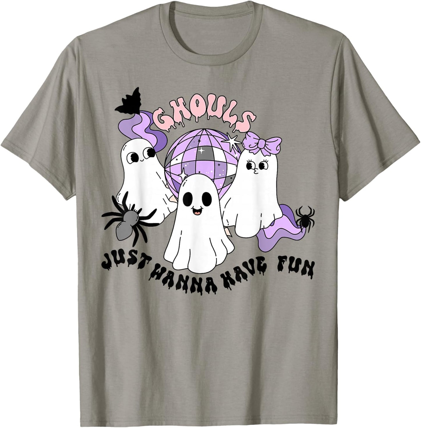 Ghouls Just Wanna Have Fun Groovy Halloween Costume Girls T-Shirt - T-Shirt | Sand