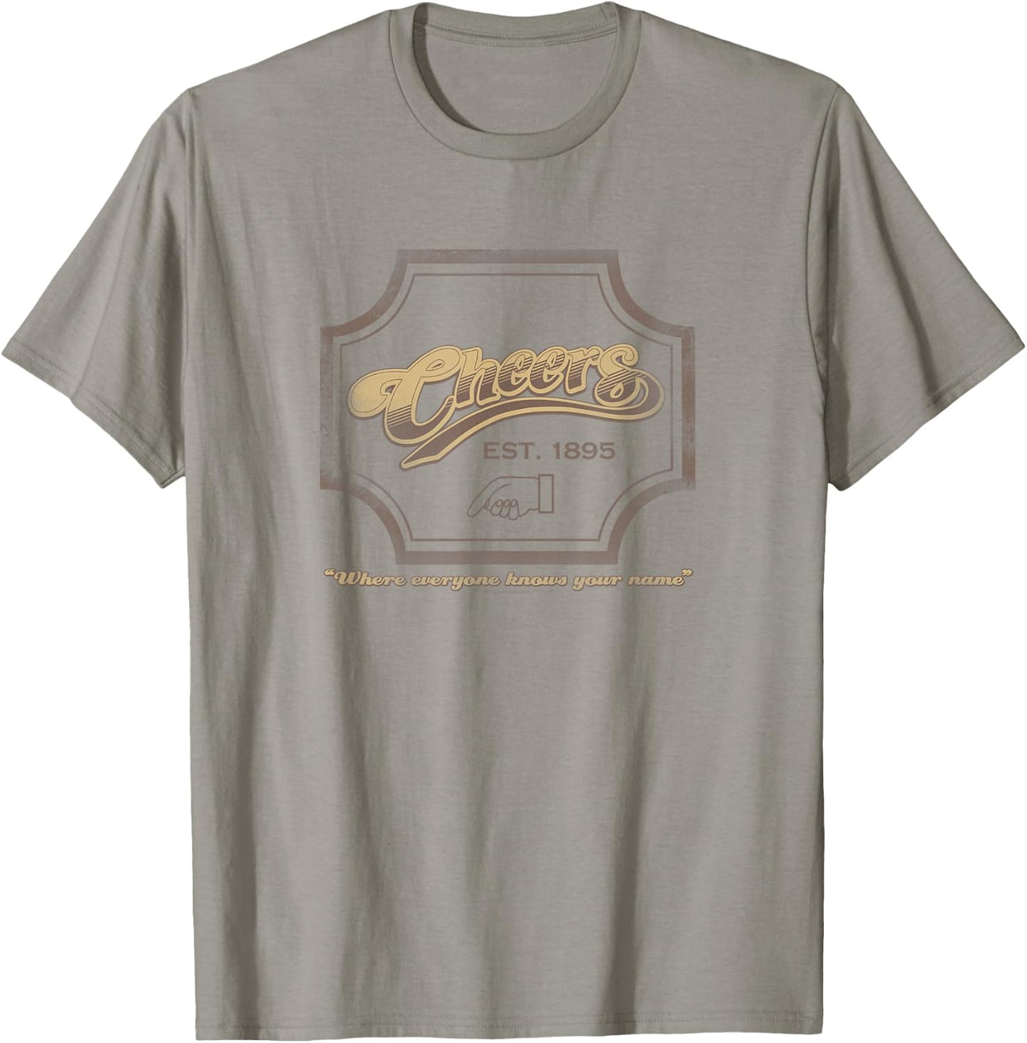 Cheers Sign T-Shirt - T-Shirt | Sand