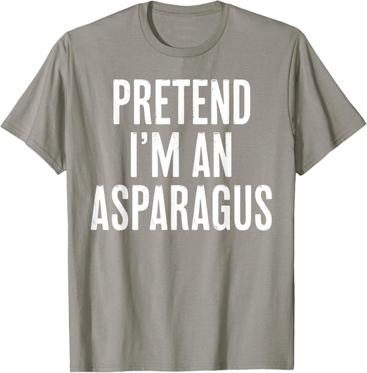Simple Easy Pretend I'm an Asparagus Halloween Costume T-Shirt - T-Shirt | Sand