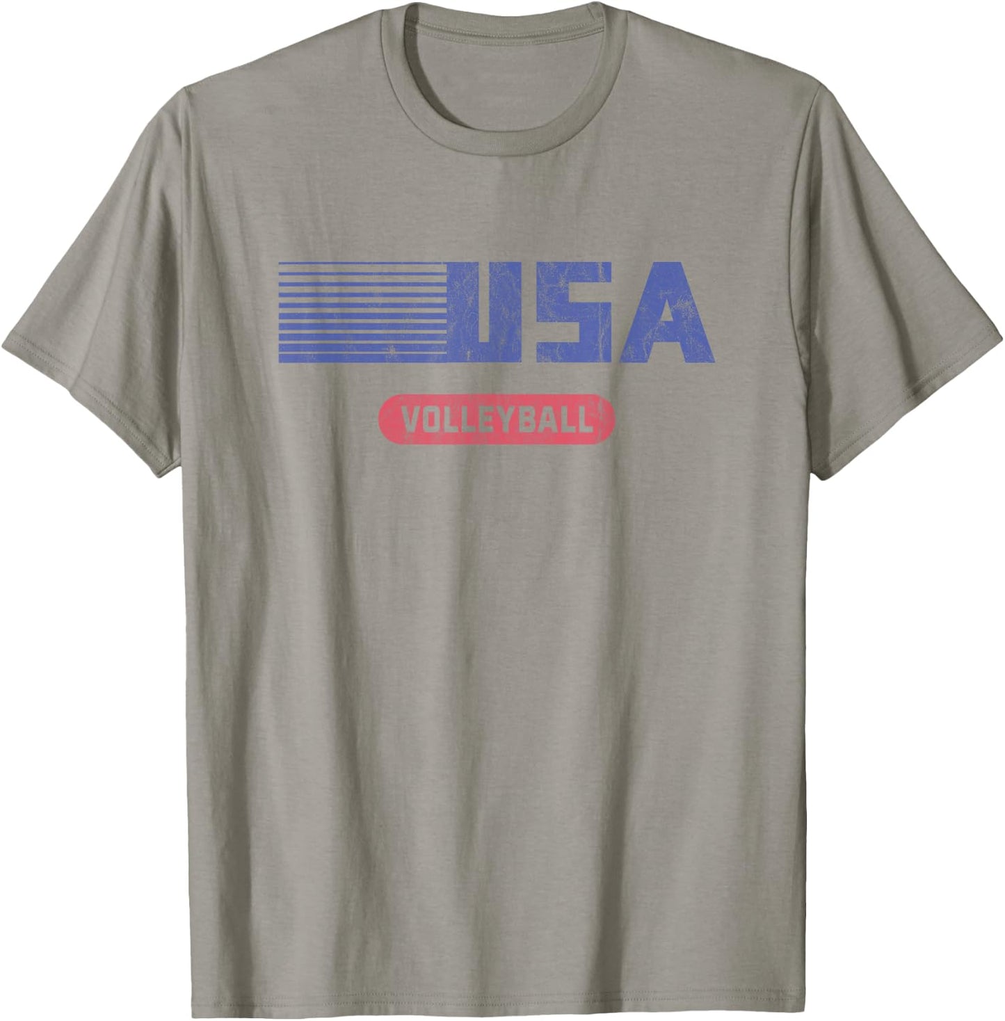 Retro USA 2020 Team American Volleyball Vintage T-Shirt - T-Shirt | Sand