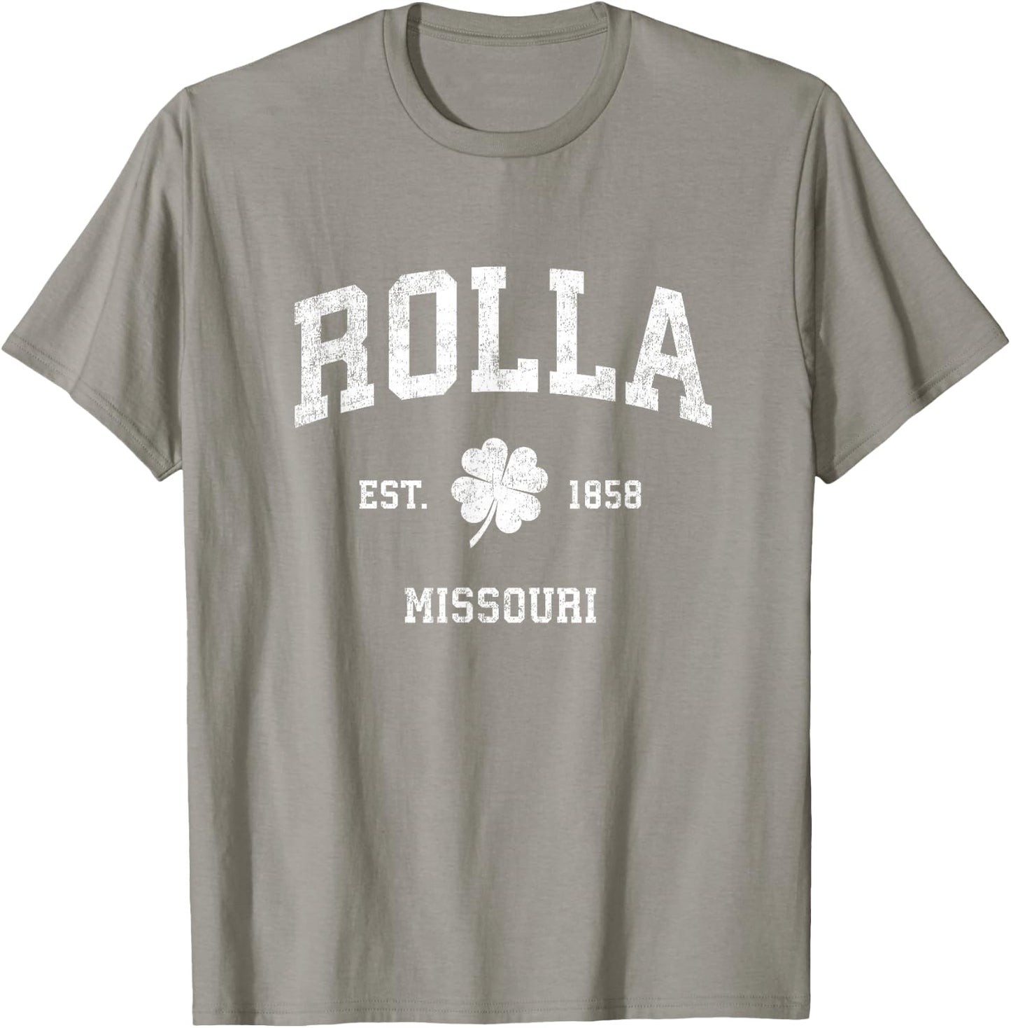 Rolla Missouri Vintage Shamrock Sports T-Shirt - T-Shirt | Sand