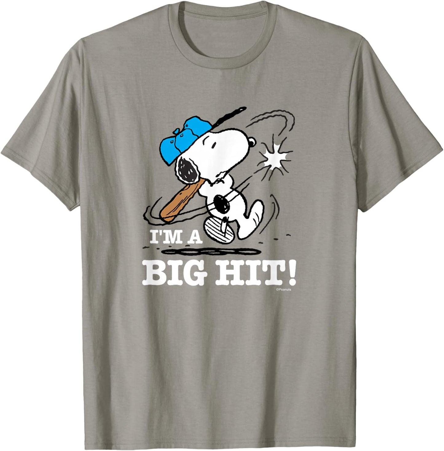 Peanuts - Snoopy Baseball Im A Big Hit T-Shirt - T-Shirt | Sand