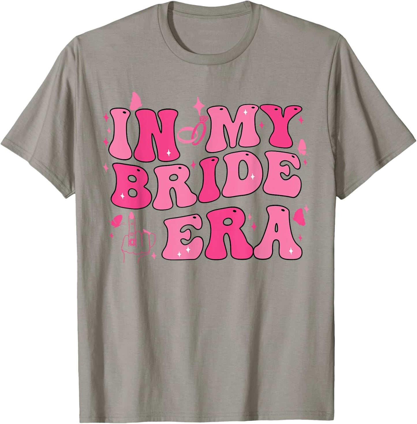 In My Bride Era Groovy Bride Bachelorette Party Bridesmaid T-Shirt - T-Shirt | Sand