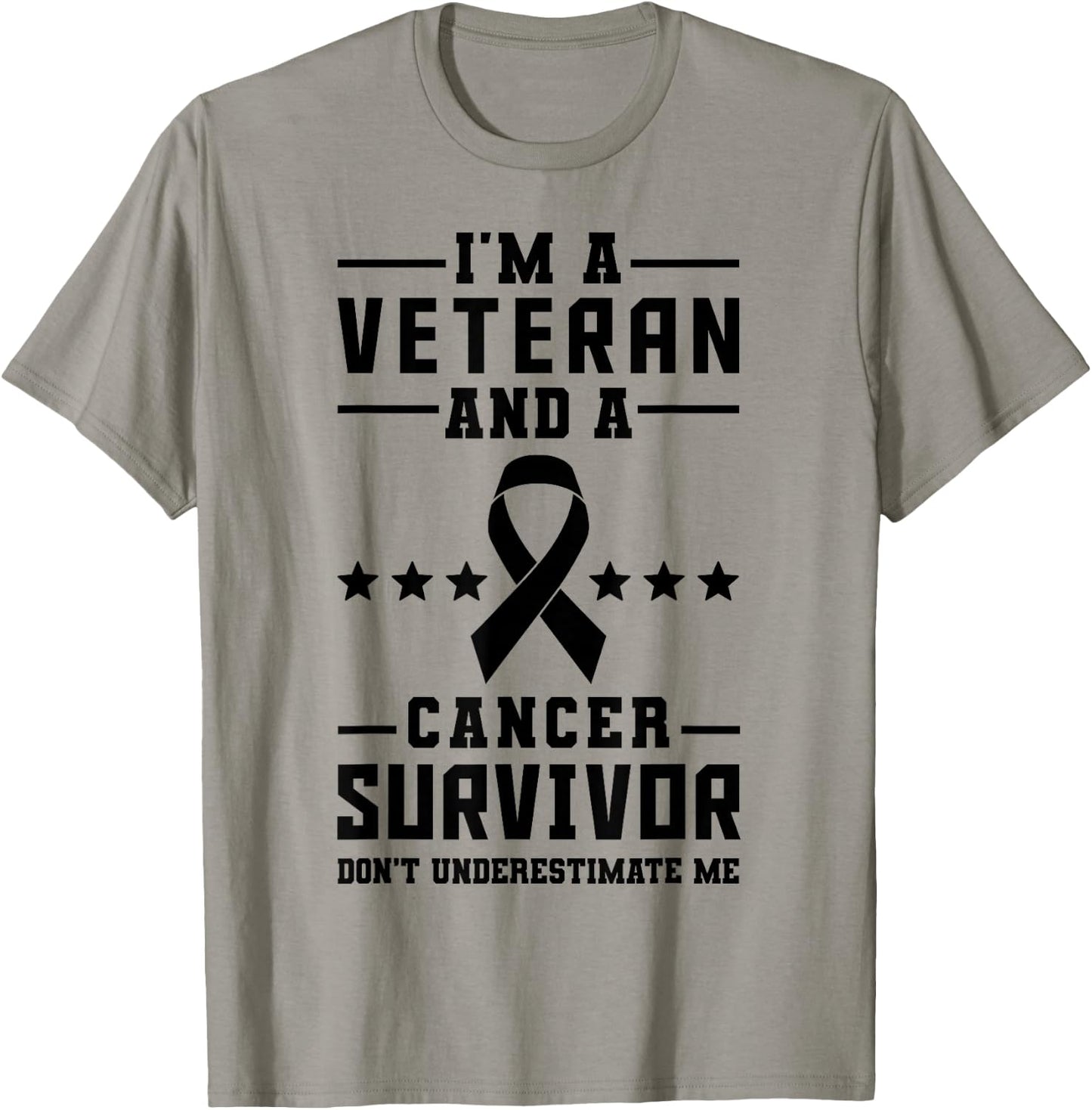 I'm A Veteran And A Cancer Survivor T-Shirt - T-Shirt | Sand