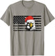 Merry Christmas Eagle USA Flag Costume Santa Hat Xmas Hat T-Shirt - T-Shirt | Sand