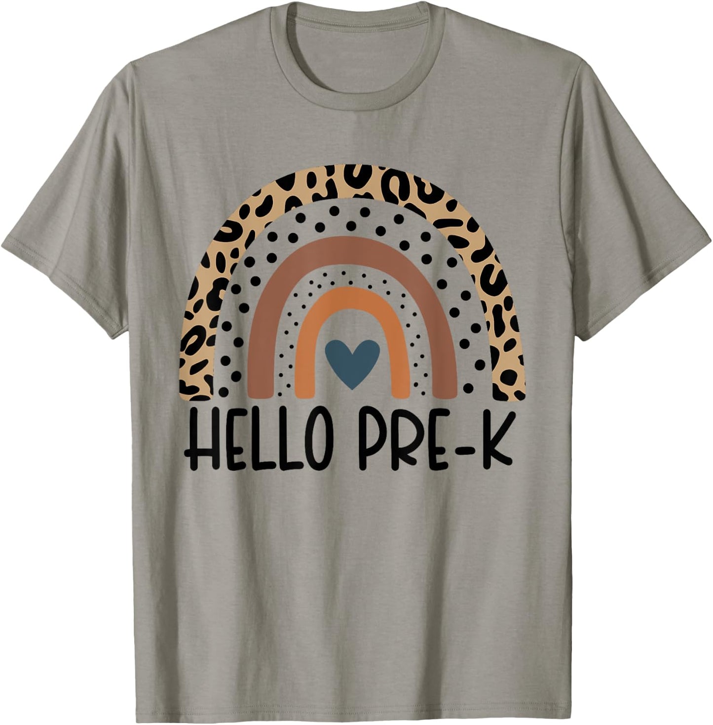 Hello Pre-K Rainbow teacher team Pre-K squad girls boys kids T-Shirt - T-Shirt | Sand