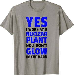 Funny Nuclear Power Plant I Don't Glow Vegans T-Shirt - T-Shirt | Sand