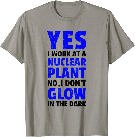 Funny Nuclear Power Plant I Don't Glow Vegans T-Shirt - T-Shirt | Sand