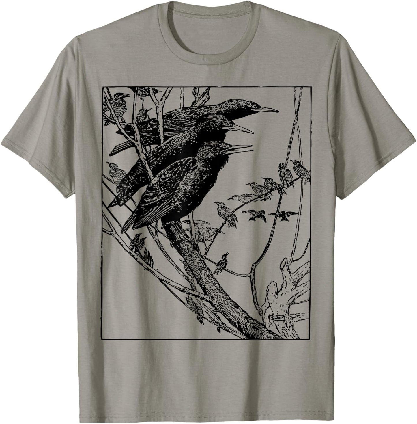 Starling Birds Birdwatcher T-Shirt - T-Shirt | Sand
