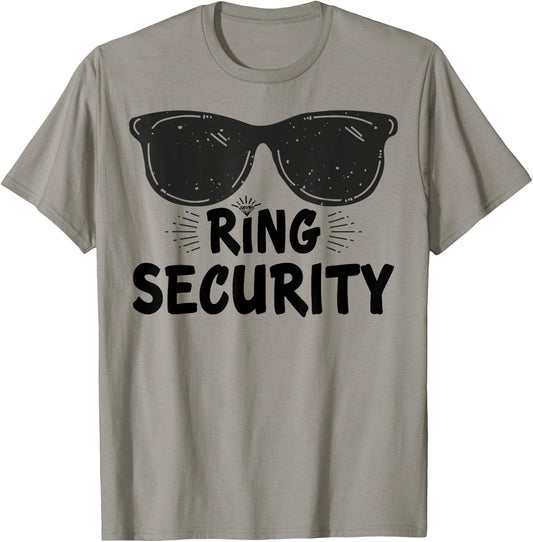 Ring Bearer Shirt Wedding Ring Bearer Kid Boys Ring Security T-Shirt - T-Shirt | Sand