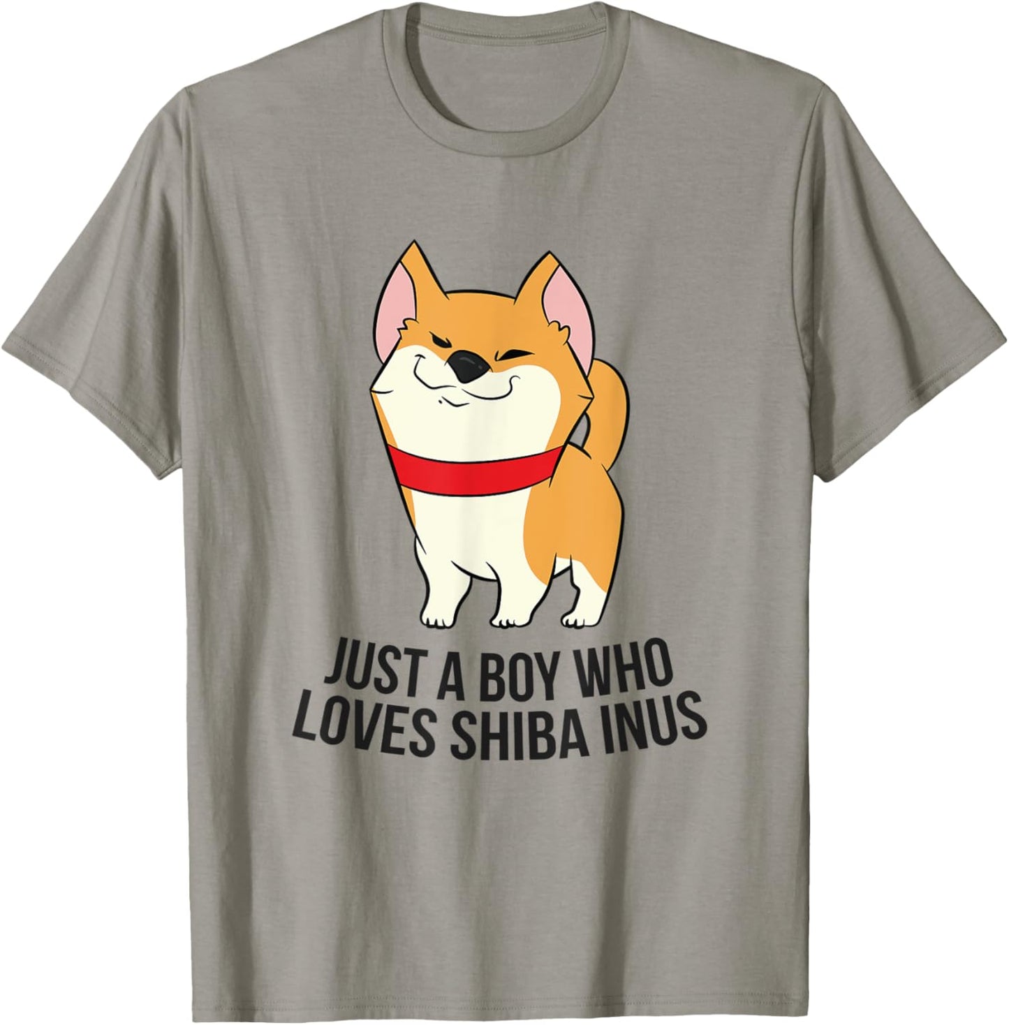 Shiba Inu Dog Boy Just a Boy Who Loves Shiba Inus T-Shirt - T-Shirt | Sand