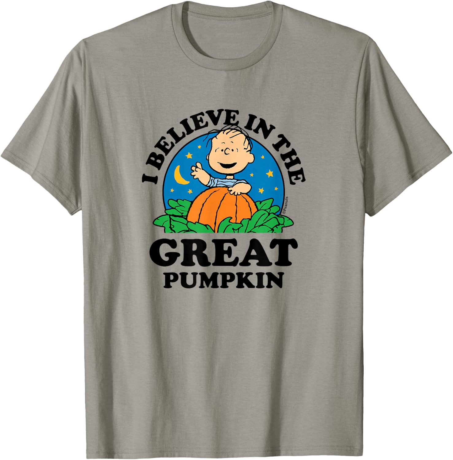 Peanuts - Halloween - I Believe in The Great Pumpkin T-Shirt - T-Shirt | Sand