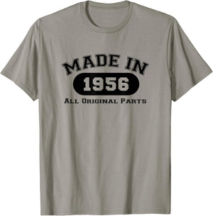 Year of manufacture 1956 original parts birthday gift 66 years T-Shirt - T-Shirt | Sand