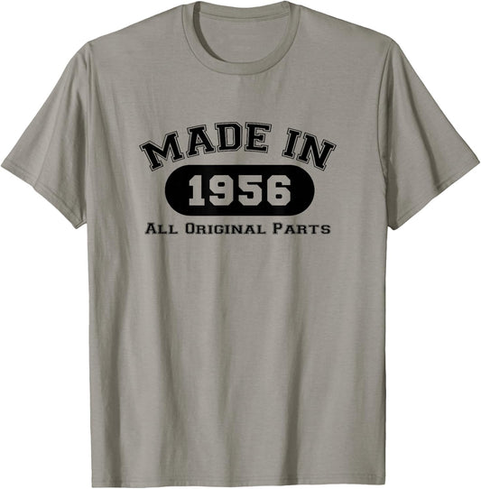 Year of manufacture 1956 original parts birthday gift 66 years T-Shirt - T-Shirt | Sand