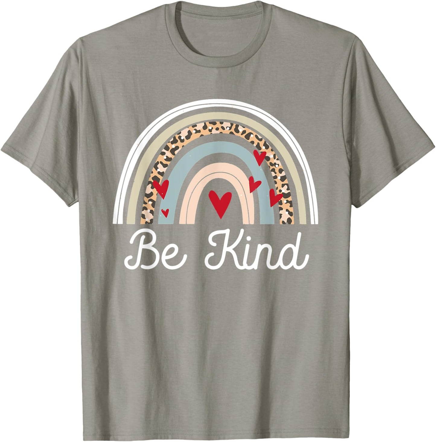 UNITY DAY Orange , Anti Bullying Leopard Rainbow Be Kind T-Shirt - T-Shirt | Sand