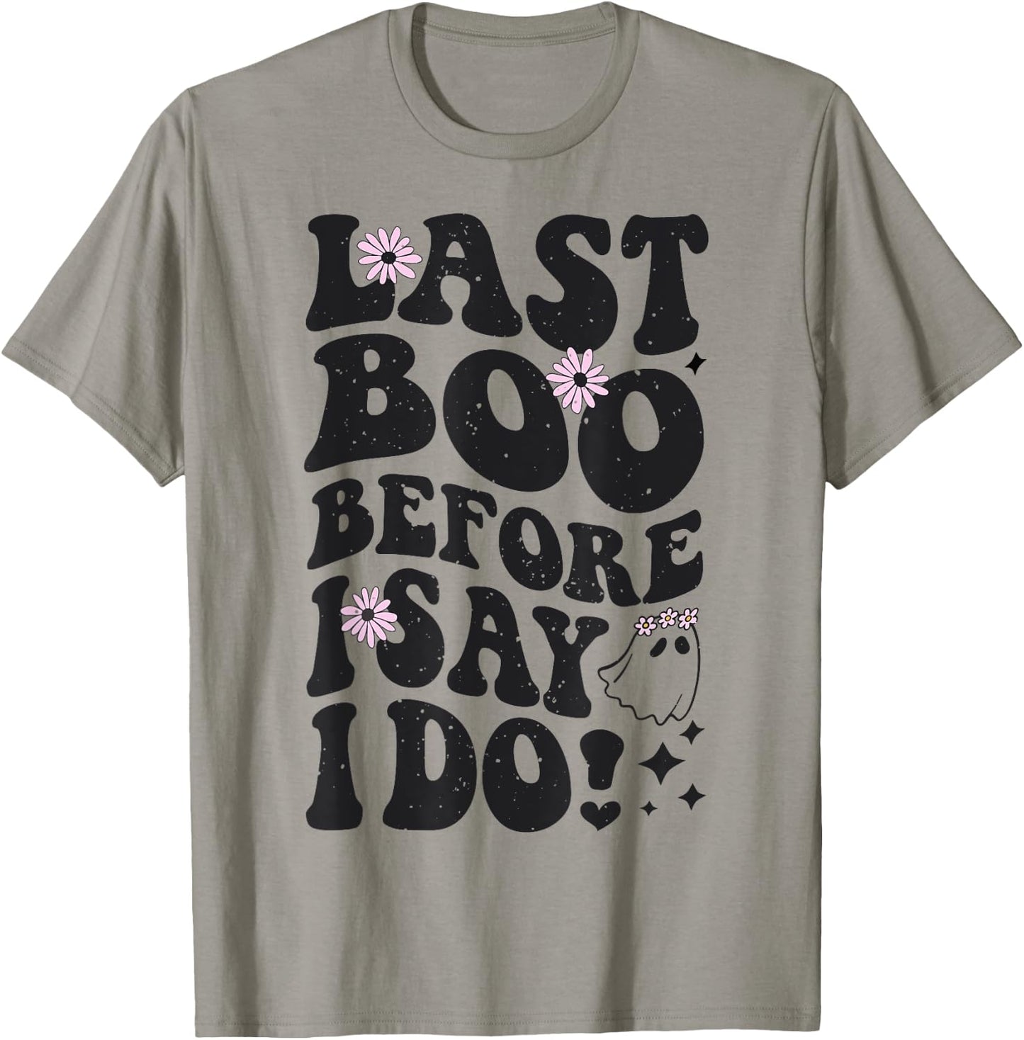 Halloween Bachelorette Last Boo Before I Do Ghost Bride Fall T-Shirt - T-Shirt | Sand
