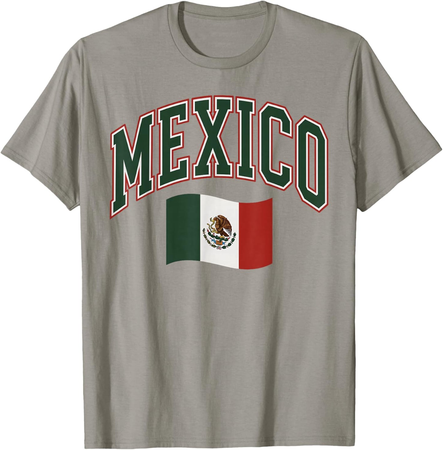 Mexico Mexican Flag Vintage Pride Hispanic Siesta T-Shirt - T-Shirt | Sand