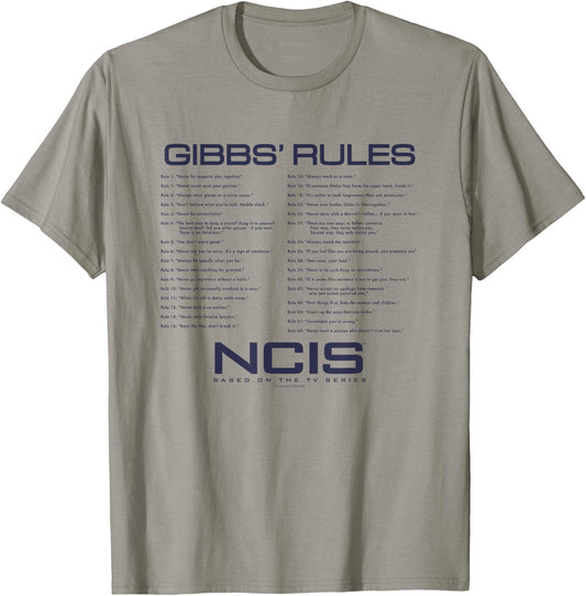 NCIS Gibbs Rules T-Shirt - T-Shirt | Sand
