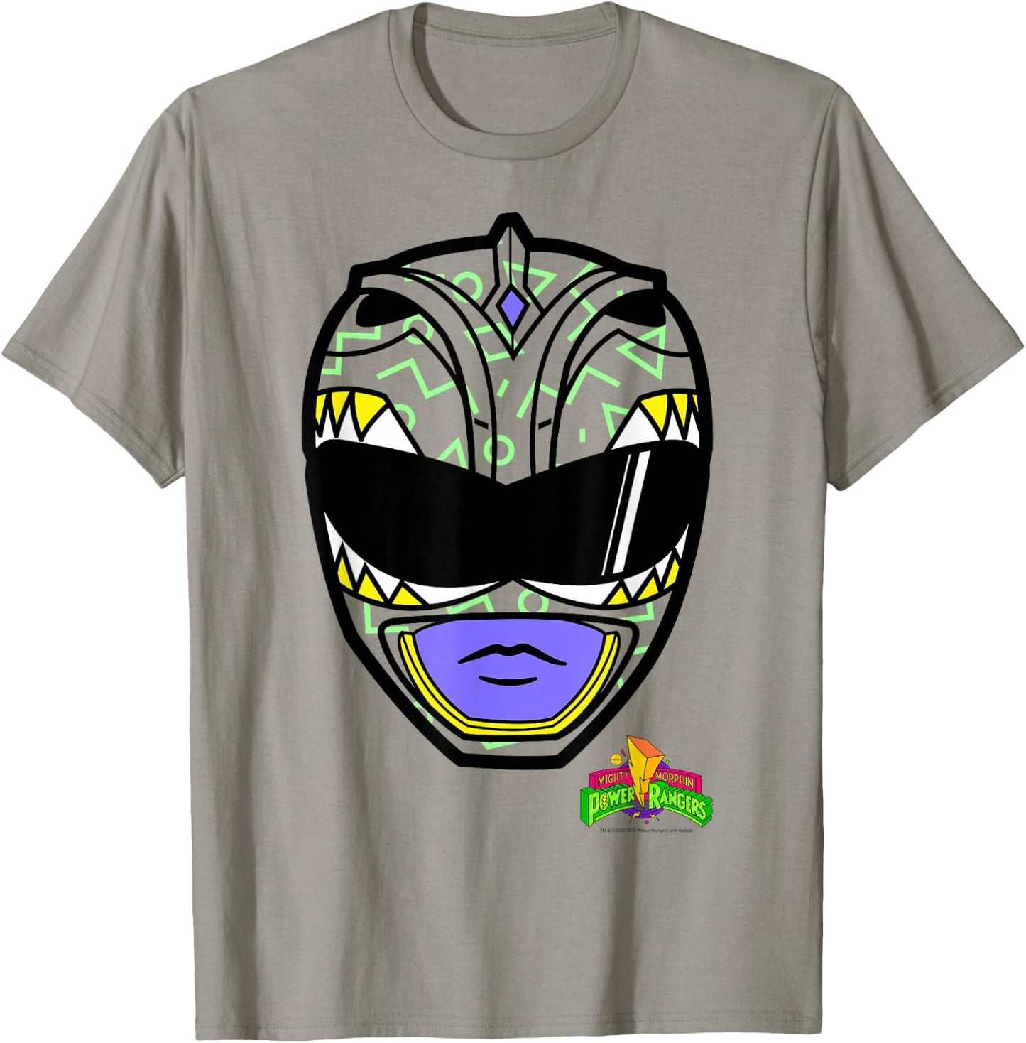 Power Rangers Green Ranger Retro Print Big Face T-Shirt - T-Shirt | Sand