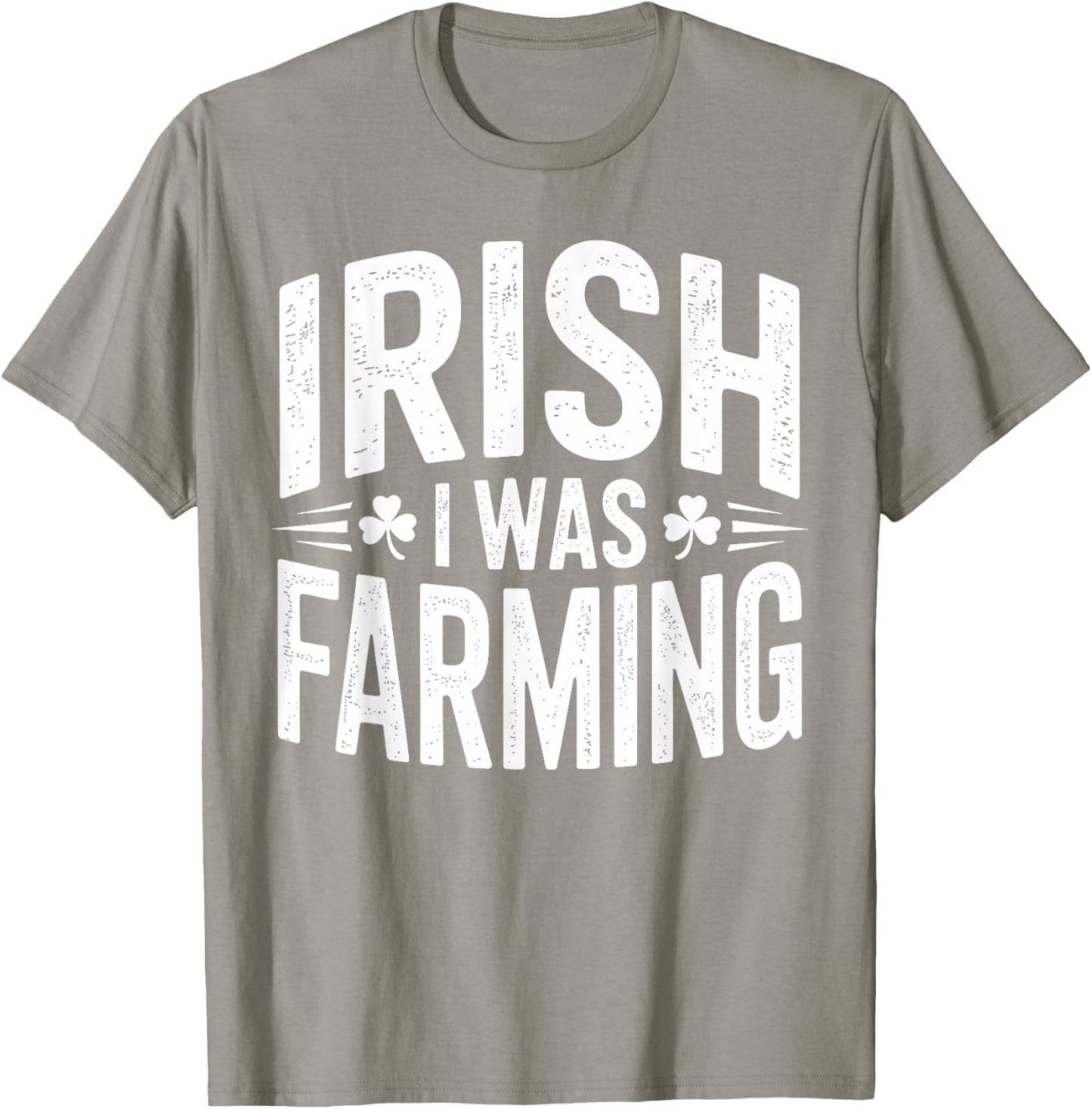 Irish I was Farming Shirt Funny St Patrick Day T-Shirt - T-Shirt | Sand