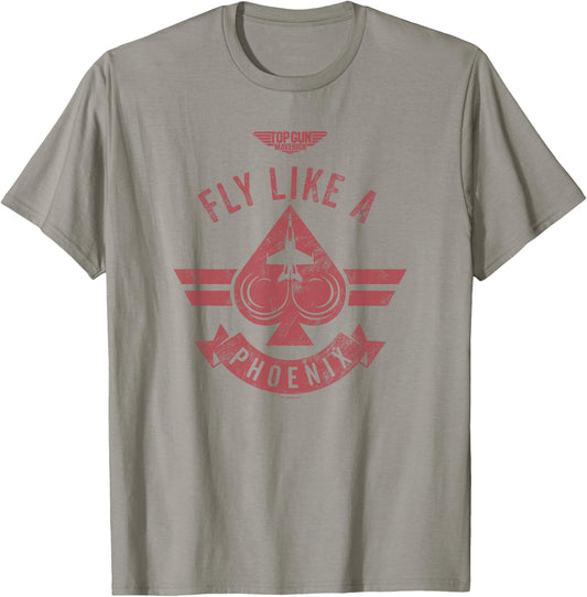 Top Gun: Maverick Fly Like A Phoenix Spade Card Logo T-Shirt - T-Shirt | Sand